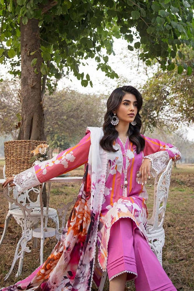Gul Ahmed 3PC Printed Embroidered Lawn Unstitched Suit CL-42027