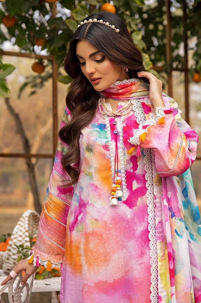 Gul Ahmed 3PC Printed Embroidered Lawn Unstitched Suit CL-42028