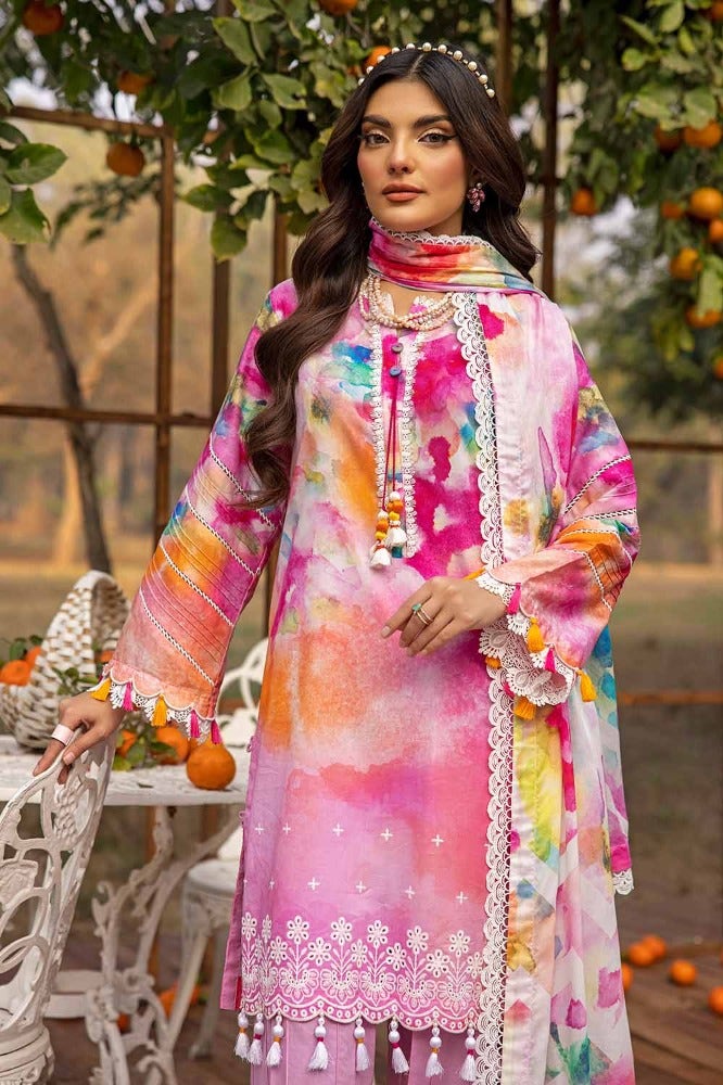 Gul Ahmed 3PC Printed Embroidered Lawn Unstitched Suit CL-42028