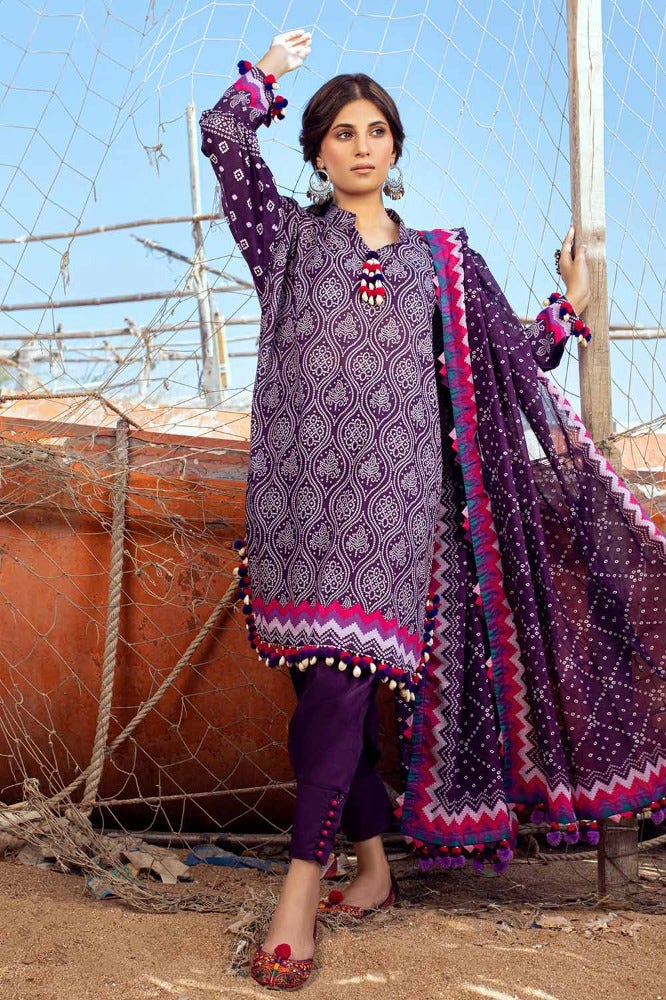 Gul Ahmed 3PC Printed Lawn Unstitched Suit CL-42033 A