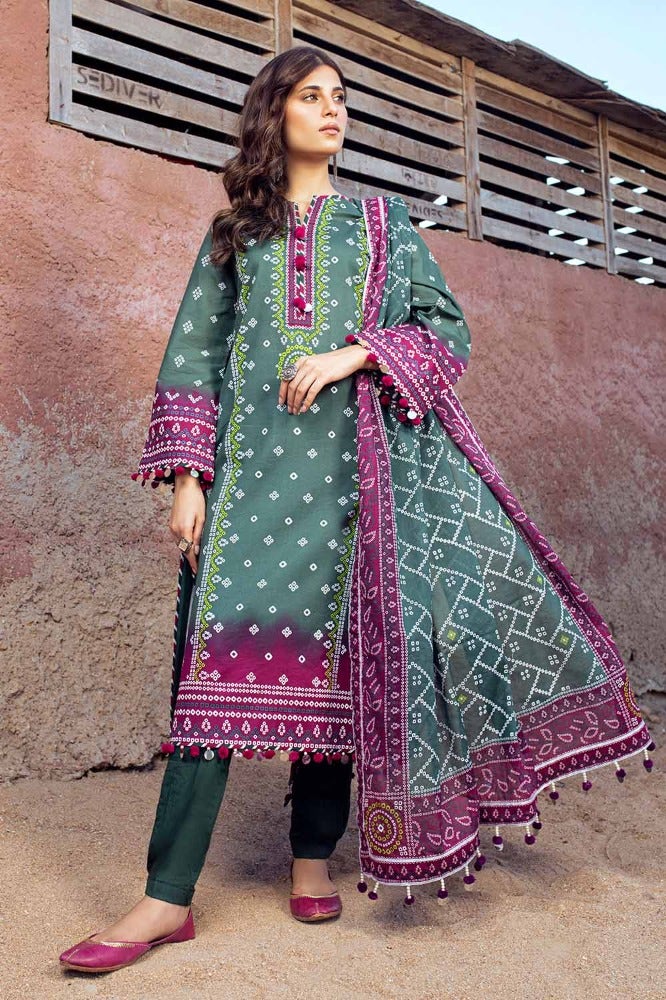 Gul Ahmed 3PC Printed Lawn Unstitched Suit CL-42034 A