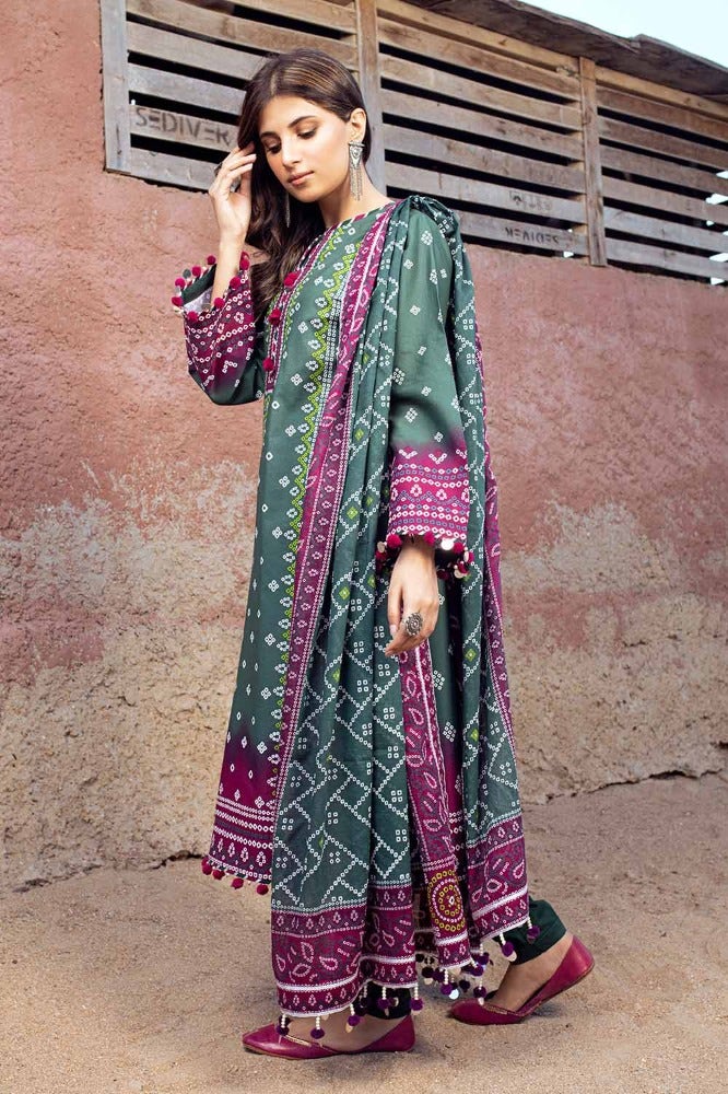 Gul Ahmed 3PC Printed Lawn Unstitched Suit CL-42034 A