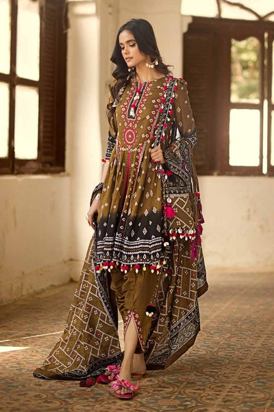 Gul Ahmed 3PC Printed Lawn Unstitched Suit CL-42034 B