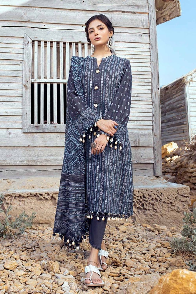 Gul Ahmed 3PC Printed Lawn Unstitched Suit CL-42035 A