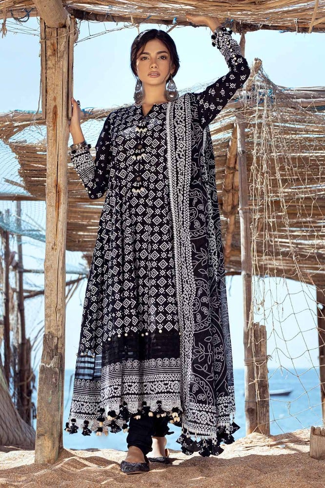 Gul Ahmed 3PC Lacquer Printed Lawn Unstitched Suit CL-42039 A