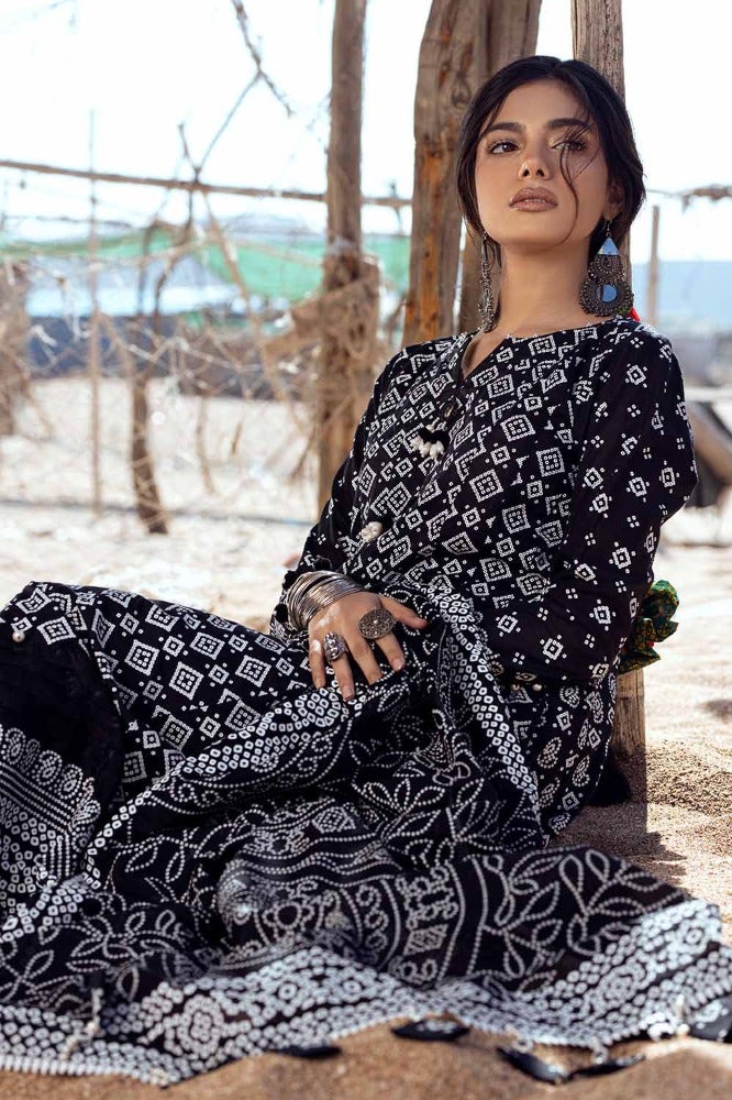 Gul Ahmed 3PC Lacquer Printed Lawn Unstitched Suit CL-42039 A