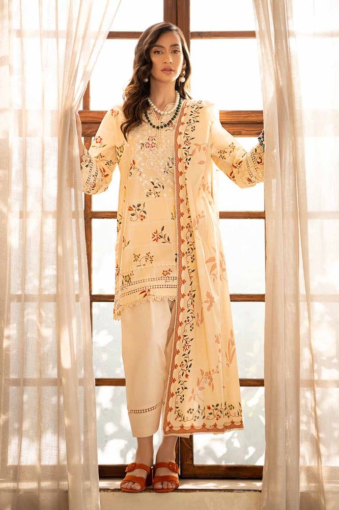 Gul Ahmed 3PC Printed Embroidered Lawn Unstitched Suit CL-42041
