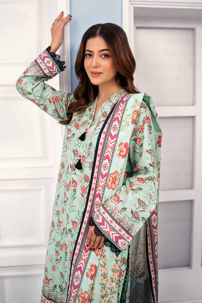 Gul Ahmed 3PC Printed Lawn Unstitched Suit CL-42050 A