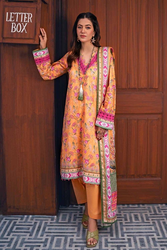 Gul Ahmed 3PC Printed Lawn Unstitched Suit CL-42050 B