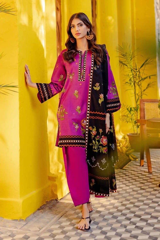Gul Ahmed 3PC Printed Lawn Unstitched Suit CL-42064 A