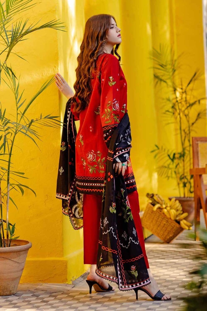 Gul Ahmed 3PC Printed Lawn Unstitched Suit CL-42064 B