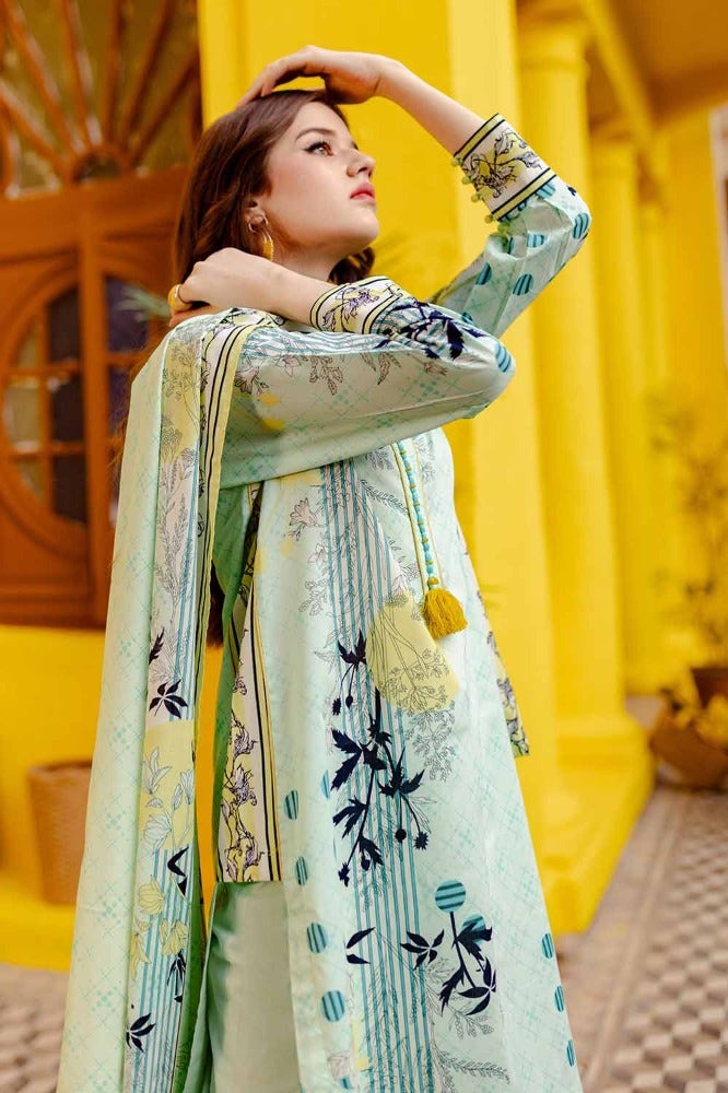 Gul Ahmed 3PC Printed Lawn Unstitched Suit CL-42065 A