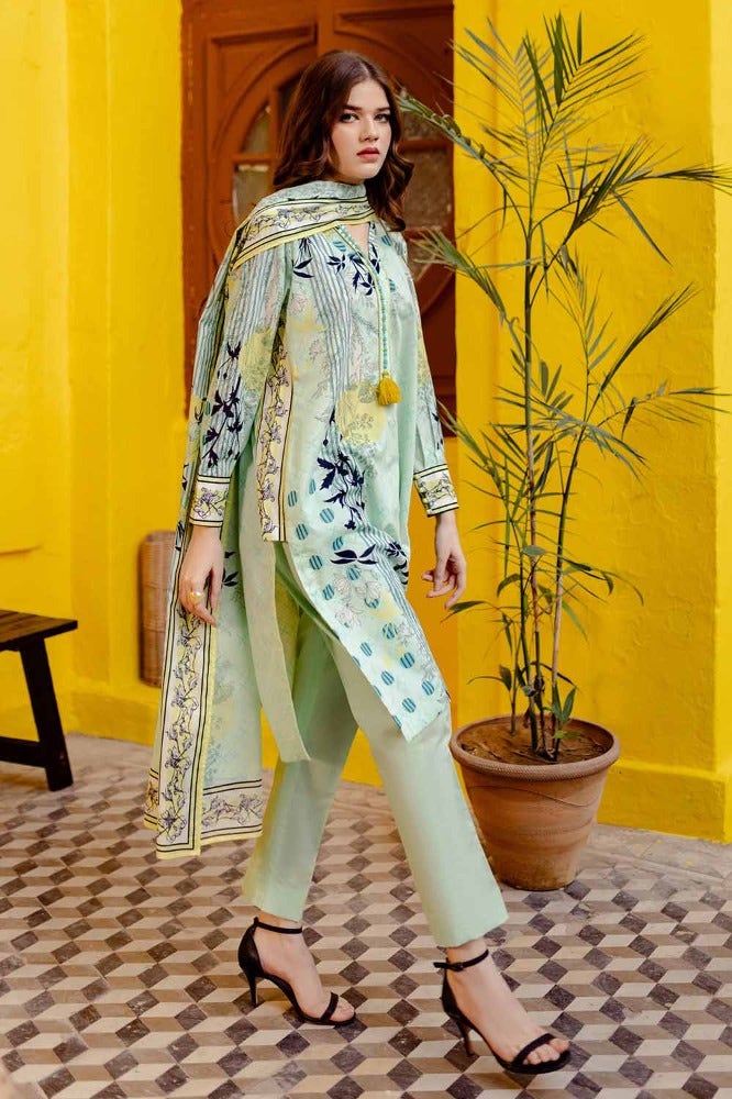 Gul Ahmed 3PC Printed Lawn Unstitched Suit CL-42065 A