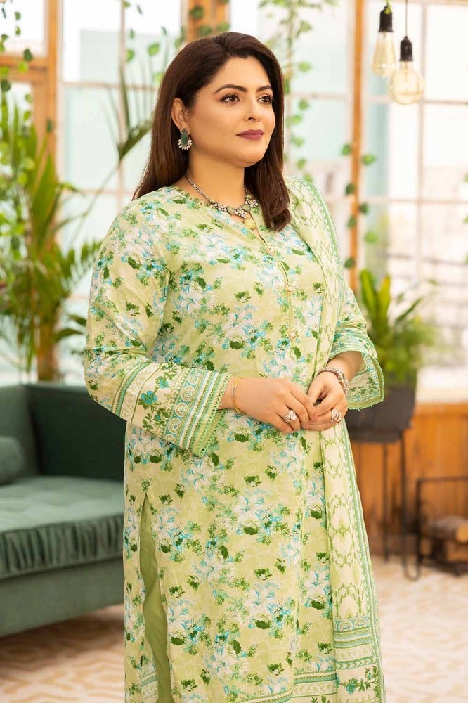 Gul Ahmed 3PC Printed Lawn Unstitched Suit - CL-42077 B
