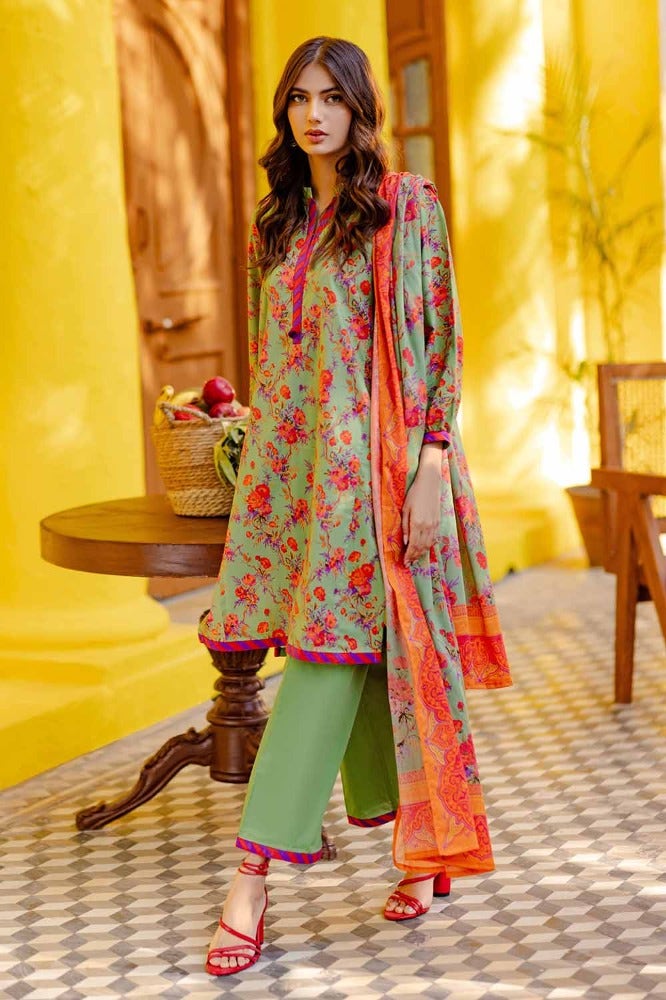 Gul Ahmed 3PC Printed Lawn Unstitched Suit CL-42078