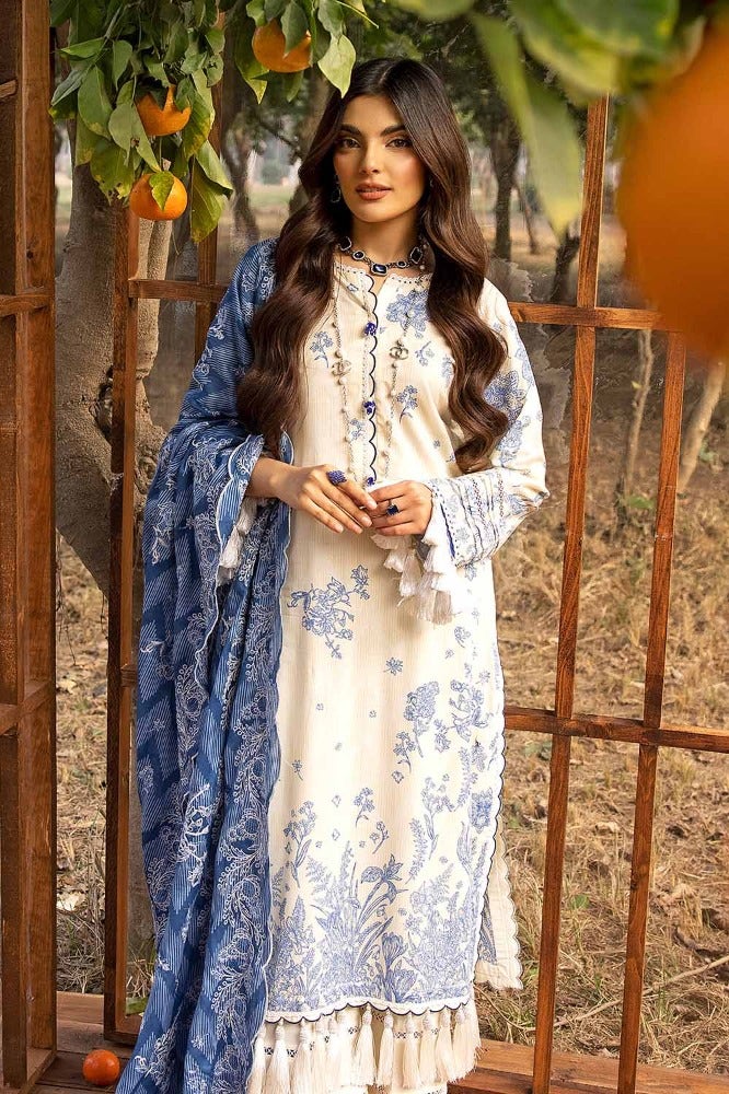 Gul Ahmed 3PC Printed Embroidered Lawn Unstitched Suit CL-42087