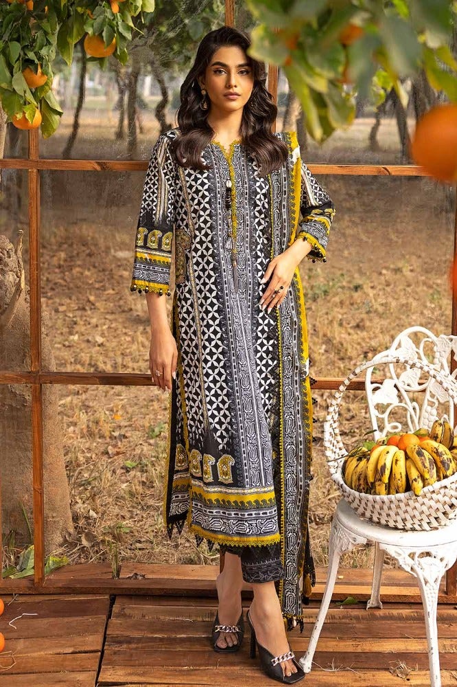 Gul Ahmed 3PC Printed Embroidered Lawn Unstitched Suit CL-42089