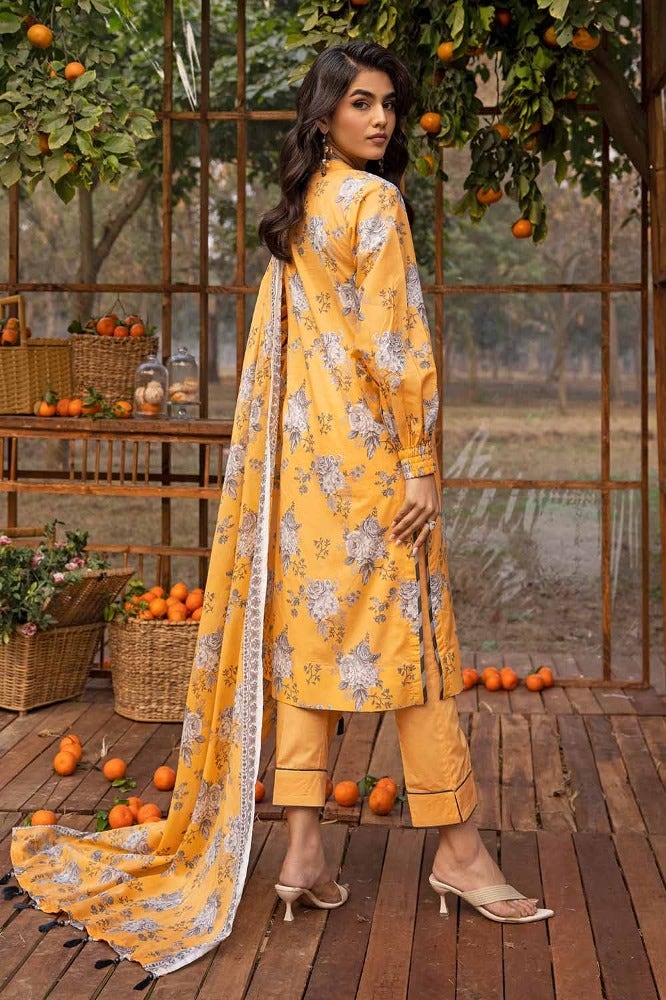 Gul Ahmed 3PC Printed Embroidered Lawn Unstitched Suit CL-42090