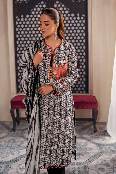 Gul Ahmed 3PC Printed Embroidered Lawn Unstitched Suit CL-42093