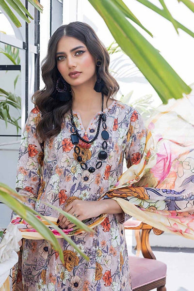 Gul Ahmed 3PC Printed Lawn Unstitched Suit CL-42100 A