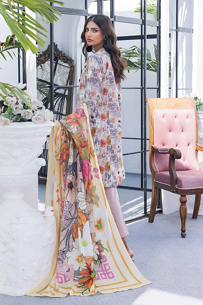 Gul Ahmed 3PC Printed Lawn Unstitched Suit CL-42100 A