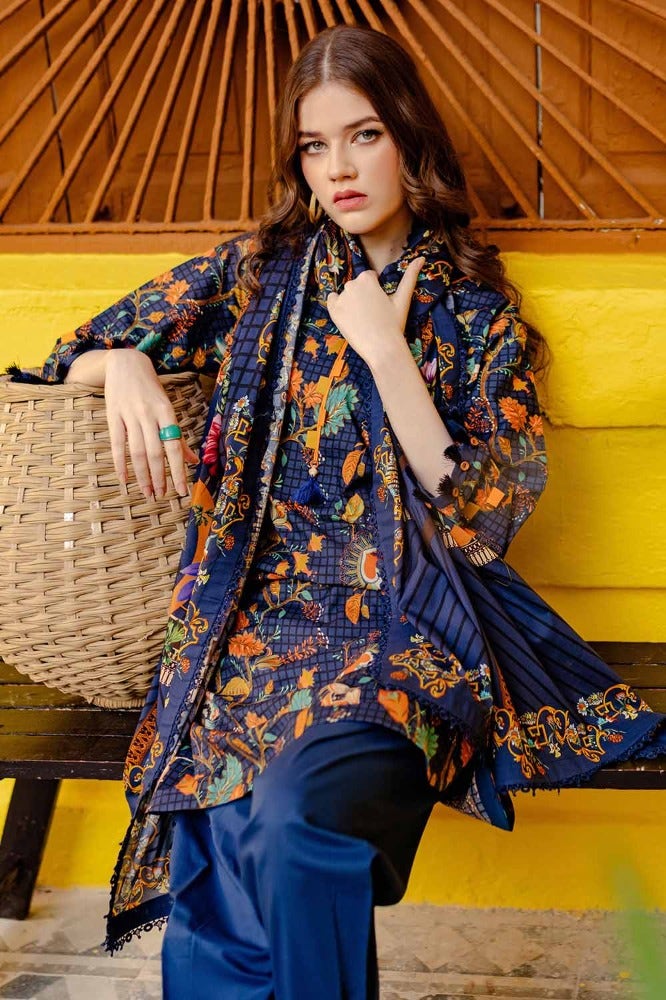 Gul Ahmed 3PC Printed Lawn Unstitched Suit CL-42101 A