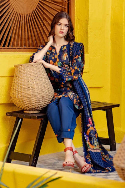 Gul Ahmed 3PC Printed Lawn Unstitched Suit CL-42101 A