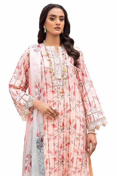 Gul Ahmed 3PC Unstitched Sichiffli Embroidered Lawn Suit with Printed Lawn Dupatta CL-42109