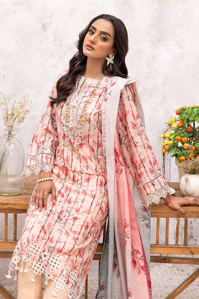 Gul Ahmed 3PC Unstitched Sichiffli Embroidered Lawn Suit with Printed Lawn Dupatta CL-42109