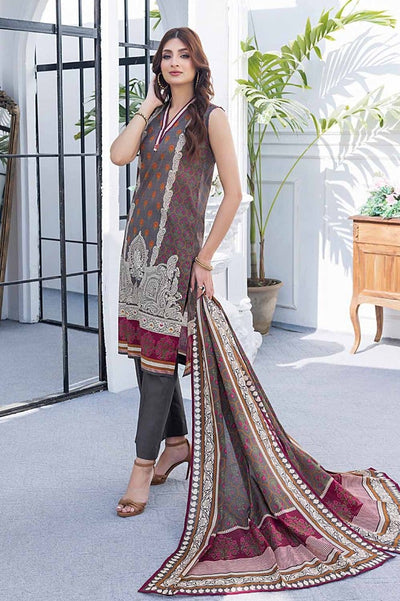 Gul Ahmed 3PC Printed Lawn Unstitched Suit CL-42123 A
