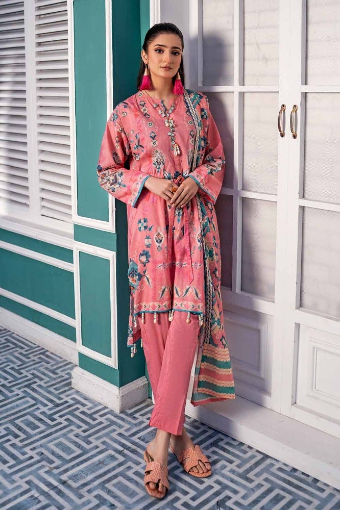 Gul Ahmed 3PC Printed Lawn Unstitched Suit CL-42124