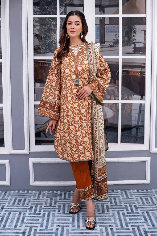 Gul Ahmed 3PC Printed Lawn Unstitched Suit CL-42132 A