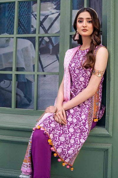 Gul Ahmed 3PC Printed Lawn Unstitched Suit CL-42132 B