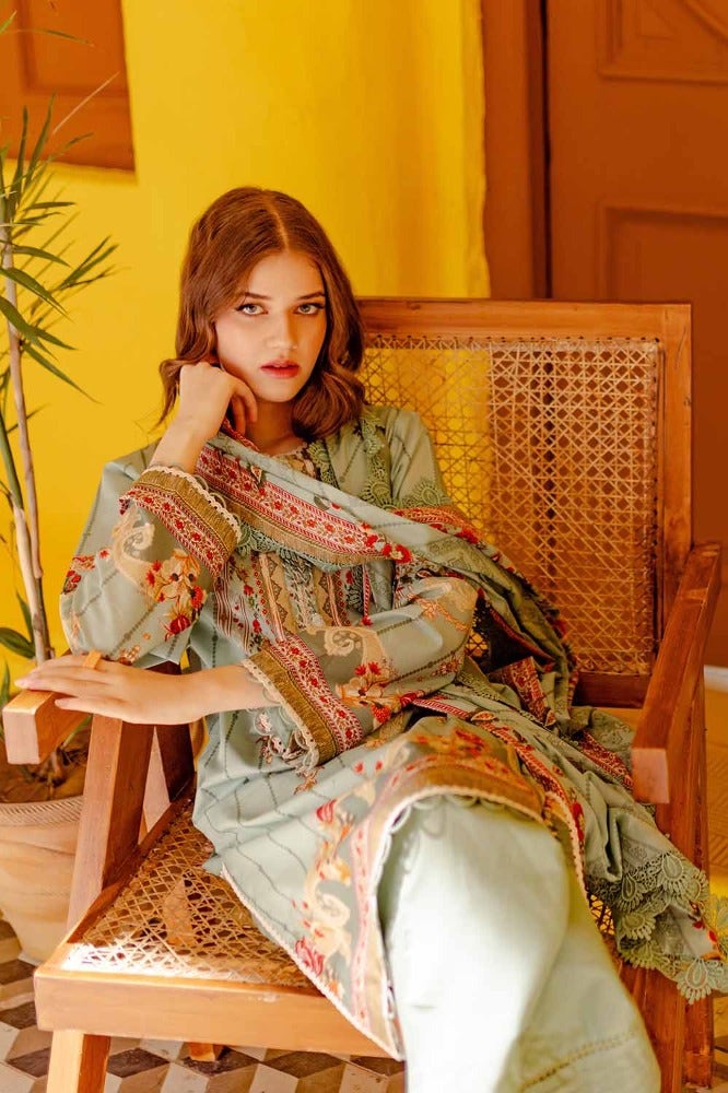 Gul Ahmed 3PC Printed Lawn Unstitched Suit CL-42133