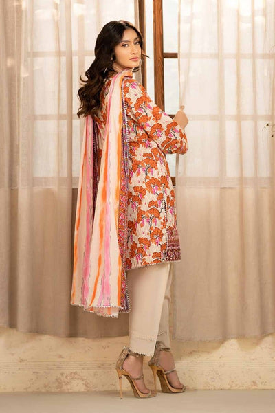 Gul Ahmed 3PC Printed Embroidered Lawn Unstitched Suit CL-42134