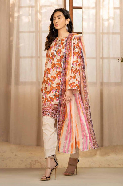 Gul Ahmed 3PC Printed Embroidered Lawn Unstitched Suit CL-42134