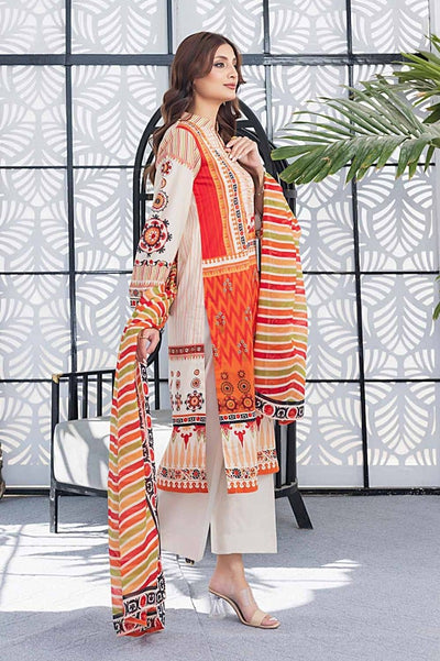 Gul Ahmed 3PC Printed Lawn Unstitched Suit CL-42167 A