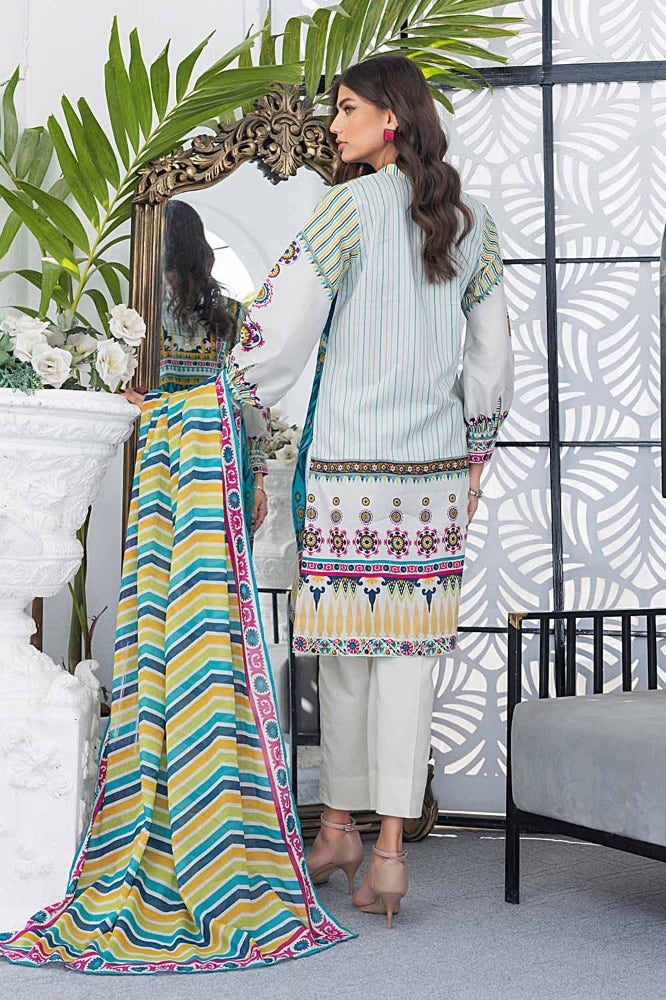 Gul Ahmed 3PC Printed Lawn Unstitched Suit CL-42167 B