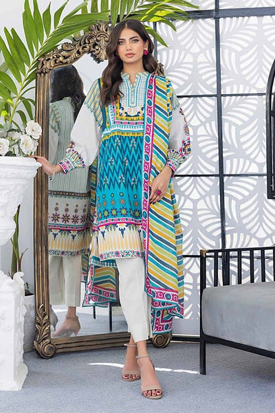 Gul Ahmed 3PC Printed Lawn Unstitched Suit CL-42167 B
