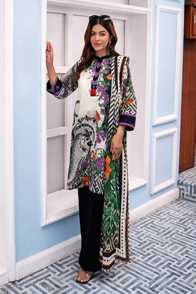 Gul Ahmed 3PC Printed Lawn Unstitched Suit CL-42171