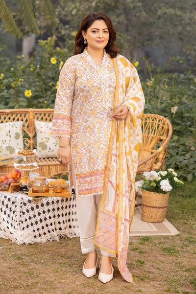 Gul Ahmed 3PC Printed Lawn Unstitched Suit CL-42195 B