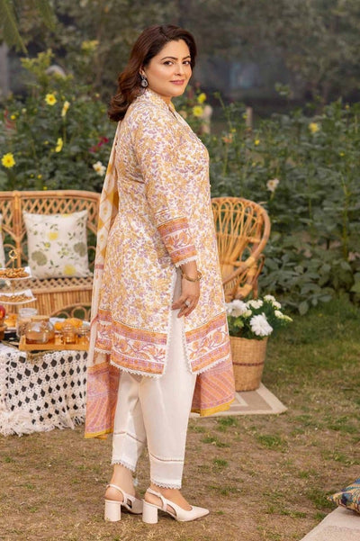 Gul Ahmed 3PC Printed Lawn Unstitched Suit CL-42195 B