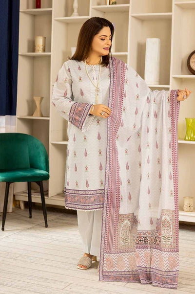 Gul Ahmed 3PC Printed Lawn Unstitched Suit CL-42196 A