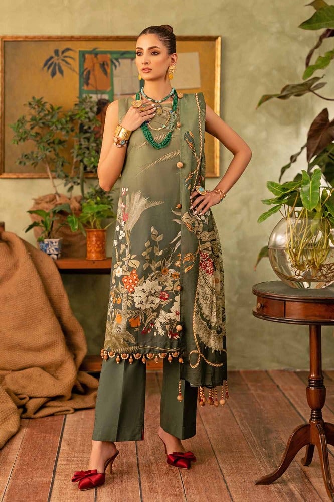 Gul Ahmed 3PC Printed Lawn Unstitched Suit CL-42199