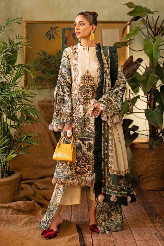 Gul Ahmed 3PC Printed Lawn Unstitched Suit CL-42202