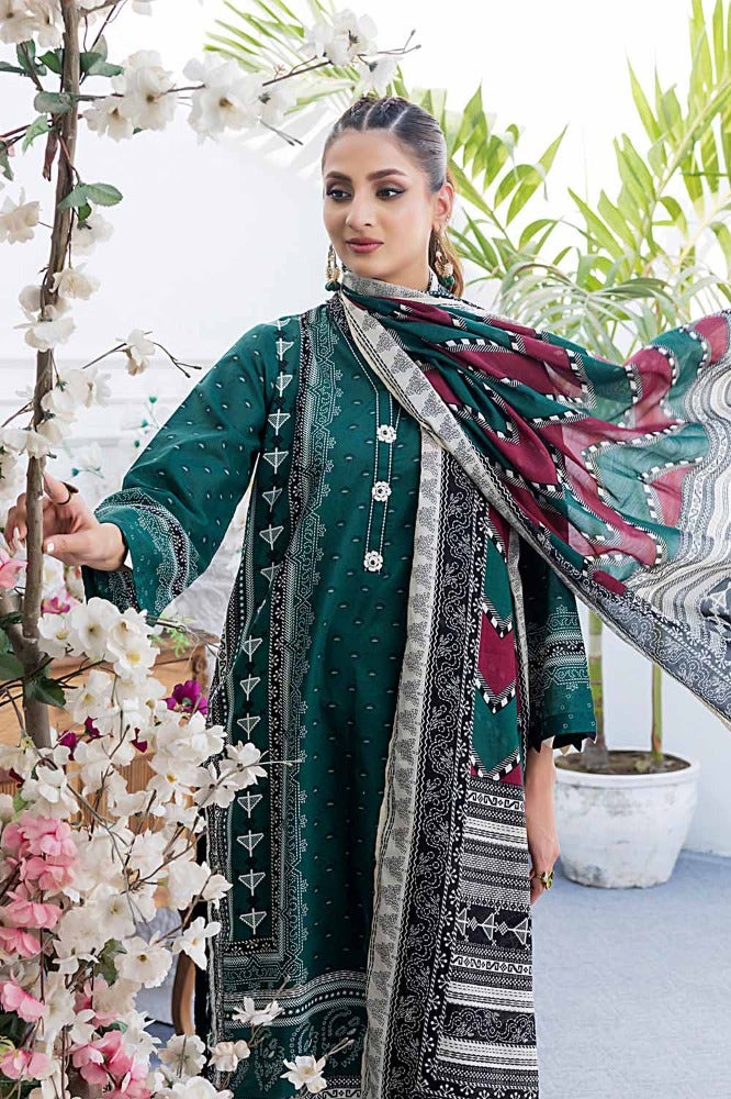 Gul Ahmed 3PC Printed Lawn Unstitched Suit CL-42204 A