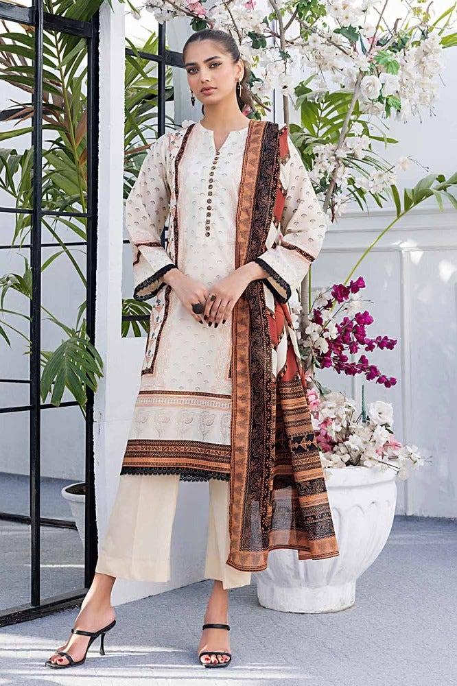 Gul Ahmed 3PC Printed Lawn Unstitched Suit CL-42204 B