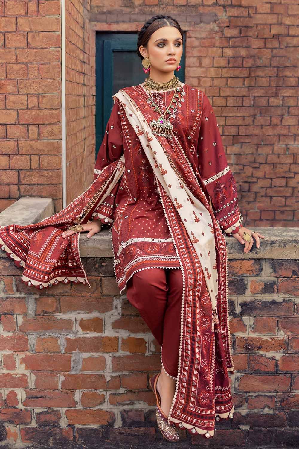 Gul Ahmed 3PC Unstitched Printed Lawn Suit CL-42206