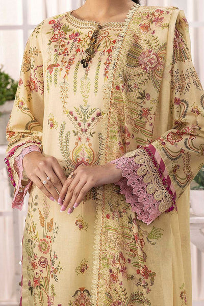 Gul Ahmed 3 Piece Unstitched Printed Lawn Suit with Schiffli Lace Printed Lawn Dupatta CL-52098