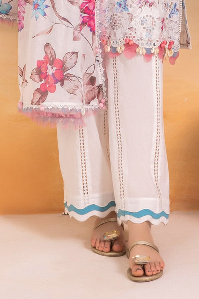 Gul Ahmed 3 Piece Unstitched Schiffli Embroidered Lawn Suit with Printed Lawn Dupatta CL-52376